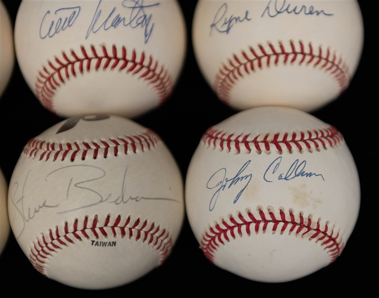 Lot of (9) Philadelphia Phillies Signed Baseballs w. Steve Bedrosian, Johnny Callison, Tommy Greene  + (JSA Auction Letter)