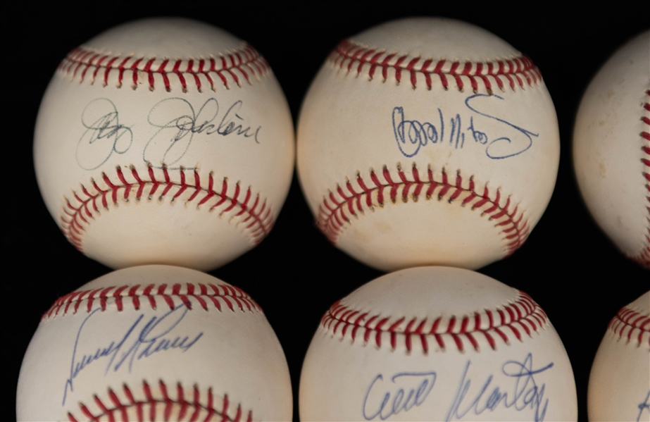 Lot of (9) Philadelphia Phillies Signed Baseballs w. Steve Bedrosian, Johnny Callison, Tommy Greene  + (JSA Auction Letter)