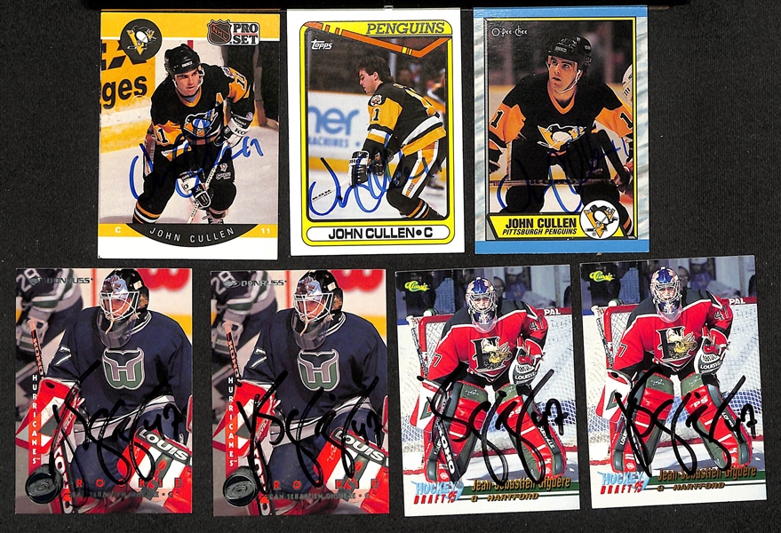 Lot of (375+) Signed Hockey Cards w. (2) Nicklas Lidstrom, (2) Donald Brashear, (3) Brendan Shanahan, +(JSA Auction Letter)