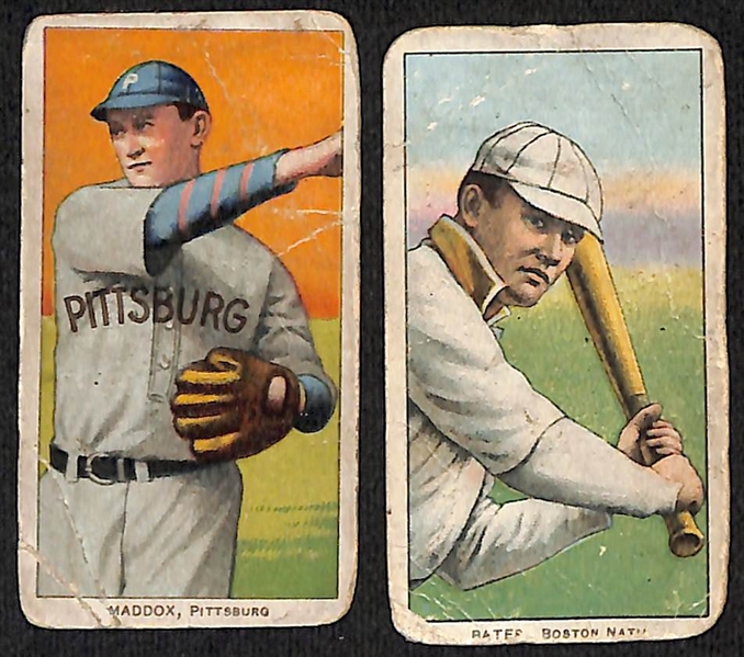 Lot of (9) T206 Tobacco Cards w. Nick Maddox