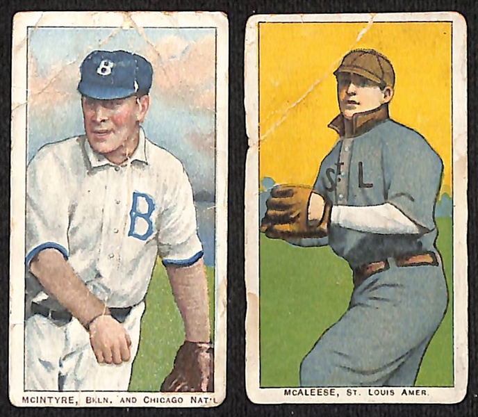 Lot of (9) T206 Tobacco Cards w. Nick Maddox