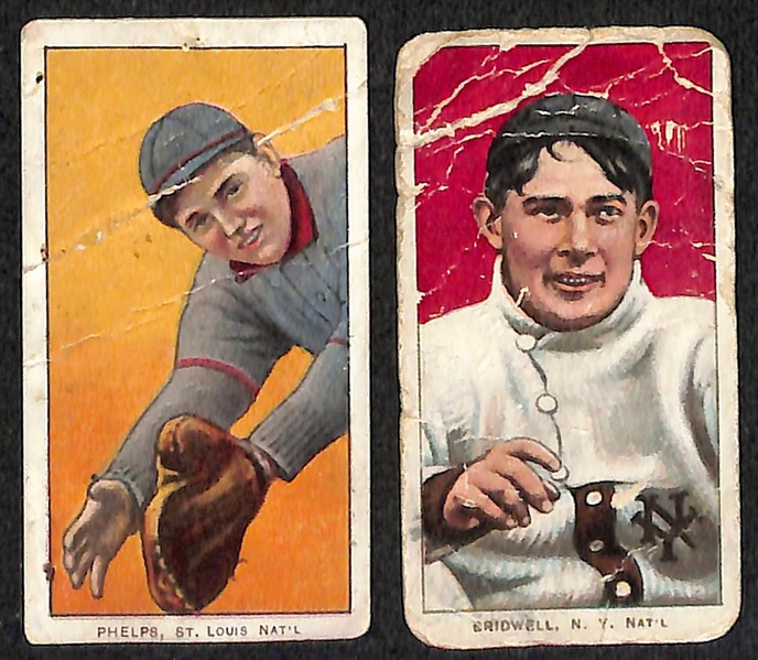 Lot of (9) T206 Tobacco Cards w. Nick Maddox