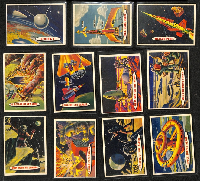 Lot of (100) 1953-1958 Topps & Bowman Non-Sports Cards w. (29) 1956 Topps Davy Crocket Cards