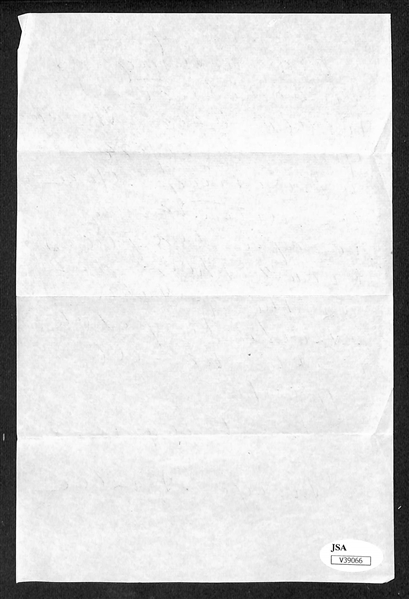 George Sisler (HOF, St Louis Browns) Signed Hand-Written Letter (JSA COA)