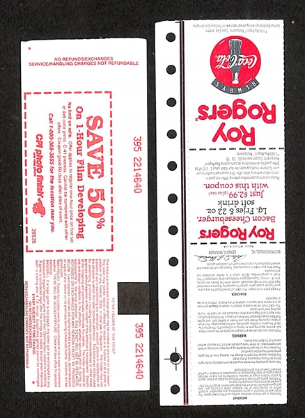 September 6, 1995 Used/Stamped Orioles Game Ticket - Ripken Breaks Iron Man Streak