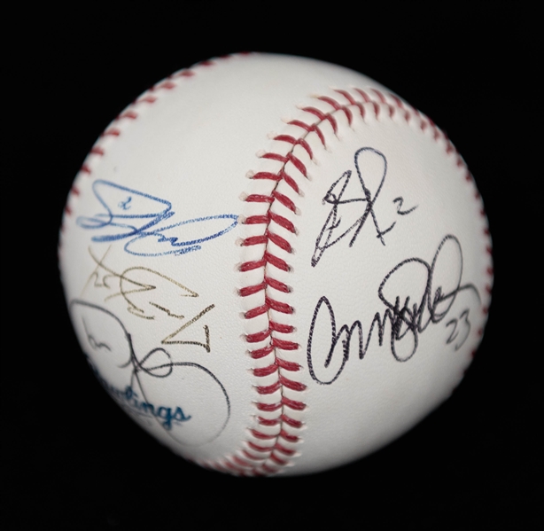Lot of (6) Multi-Signature Baseballs w. Multiple Hall of Famers inc. Ryne Sandburg, Steve Carlton, +(JSA Auction Letter)