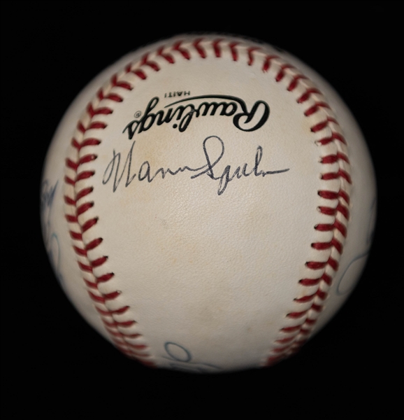 Lot of (6) Multi-Signature Baseballs w. Multiple Hall of Famers inc. Ryne Sandburg, Steve Carlton, +(JSA Auction Letter)