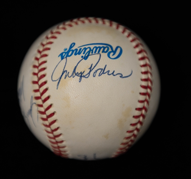 Lot of (6) Multi-Signature Baseballs w. Multiple Hall of Famers inc. Ryne Sandburg, Steve Carlton, +(JSA Auction Letter)