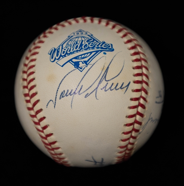 Lot of (6) Multi-Signature Baseballs w. Multiple Hall of Famers inc. Ryne Sandburg, Steve Carlton, +(JSA Auction Letter)
