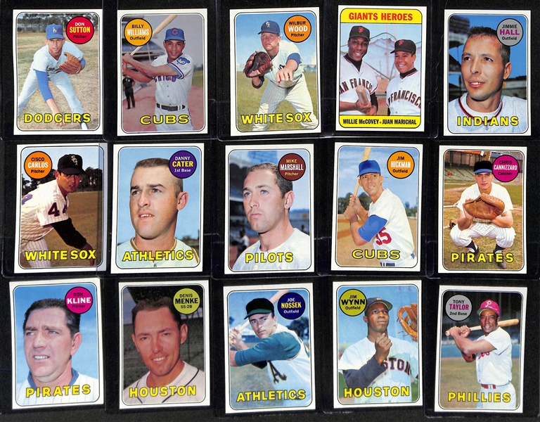 Lot of Approx (500) 1970 Topps Baseball Cards & (35) 1969 Topps Baseball Cards w. 1970 Carl Yastrzemski