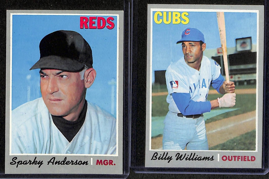 Lot of (1800+) Assorted 1970 Topps Baseball Cards w. Ted Williams