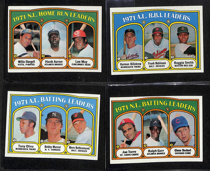 Lot of (1000+) Assorted 1972 Topps Baseball Cards w. Johnny Bench & (2) Brooks Robinson