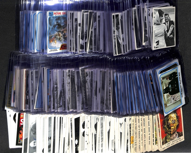  Lot of Approx (350) 1954-1980 Non-Sports Cards w. Beatles & JFK Cards