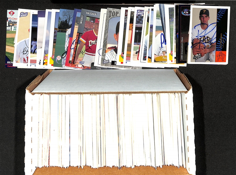 Lot of (400+) Signed Mostly Minor League Baseball Cards w. (2) Paul Konerko, Billy Wagner, Ricky Ledee, +(JSA Auction Letter)
