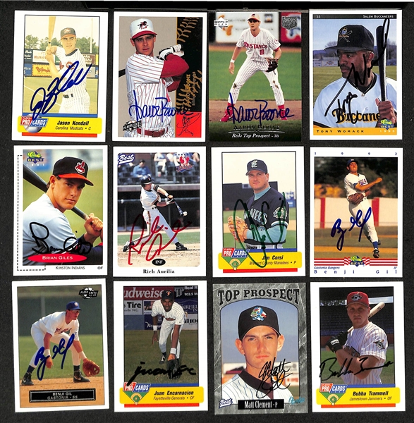 Lot of (400+) Signed Mostly Minor League Baseball Cards w. (2) Paul Konerko, Billy Wagner, Ricky Ledee, +(JSA Auction Letter)