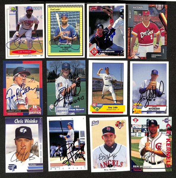 Lot of (400+) Signed Mostly Minor League Baseball Cards w. (2) Paul Konerko, Billy Wagner, Ricky Ledee, +(JSA Auction Letter)