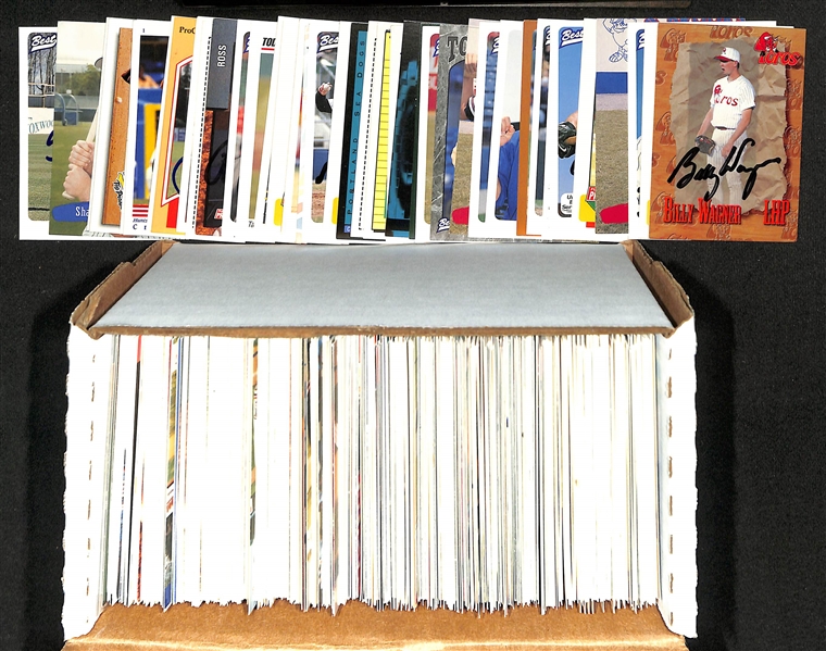 Lot of (425+) Signed Mostly Minor League Baseball Cards w. Jorge Posada, (2) Billy Wagner, (2) John Rocker, +(JSA Auction Letter) 