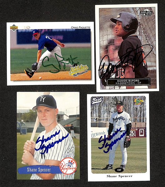 Lot of (425+) Signed Mostly Minor League Baseball Cards w. Jorge Posada, (2) Billy Wagner, (2) John Rocker, +(JSA Auction Letter) 