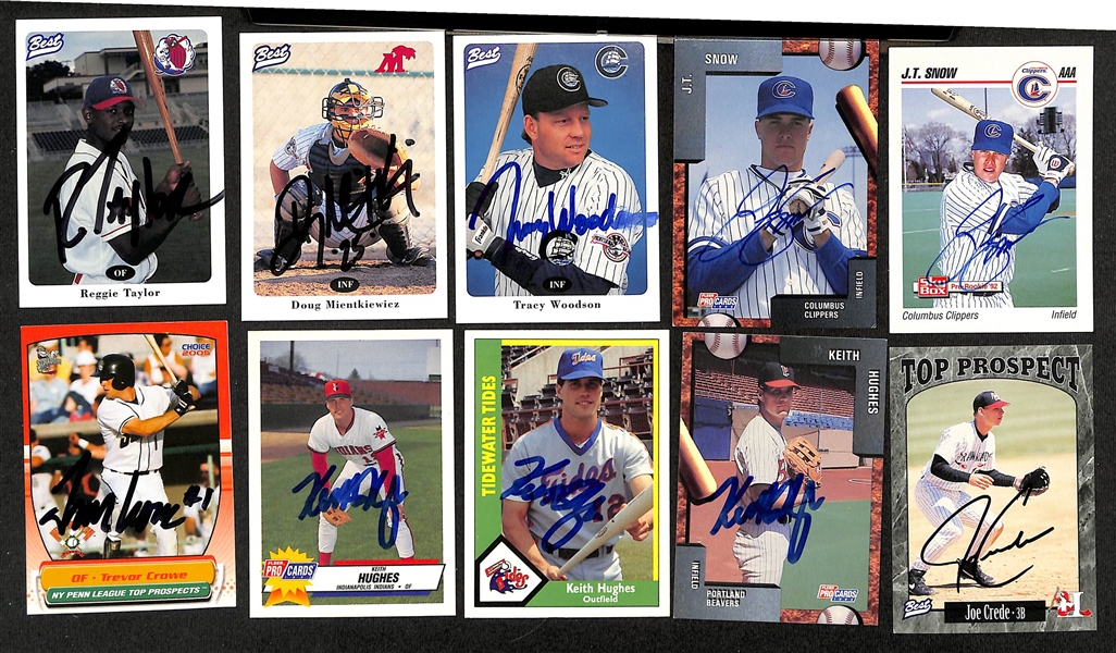 Lot of (430+) Signed Mostly Minor League Baseball Cards w. Jorge Posada, (2) Jason Giambi, Ben Grieve, +(JSA Auction Letter)