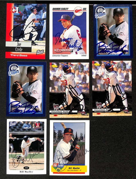 Lot of (430+) Signed Mostly Minor League Baseball Cards w. Jorge Posada, (2) Jason Giambi, Ben Grieve, +(JSA Auction Letter)