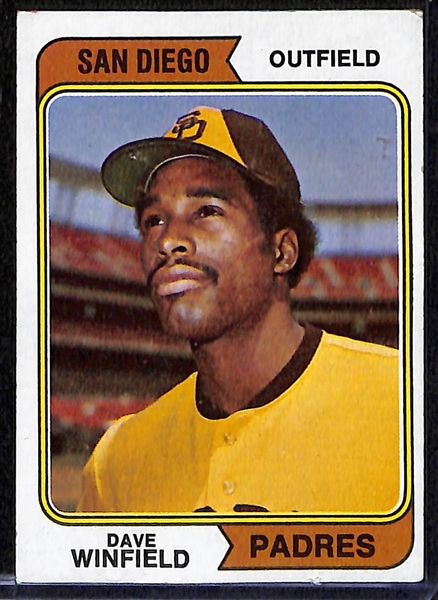 1974 Topps Baseball Partial Set - Includes 635 of 660 Cards w. Dave Winfield Rookie Card