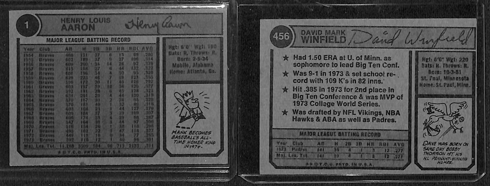 1974 Topps Baseball Partial Set - Includes 635 of 660 Cards w. Dave Winfield Rookie Card