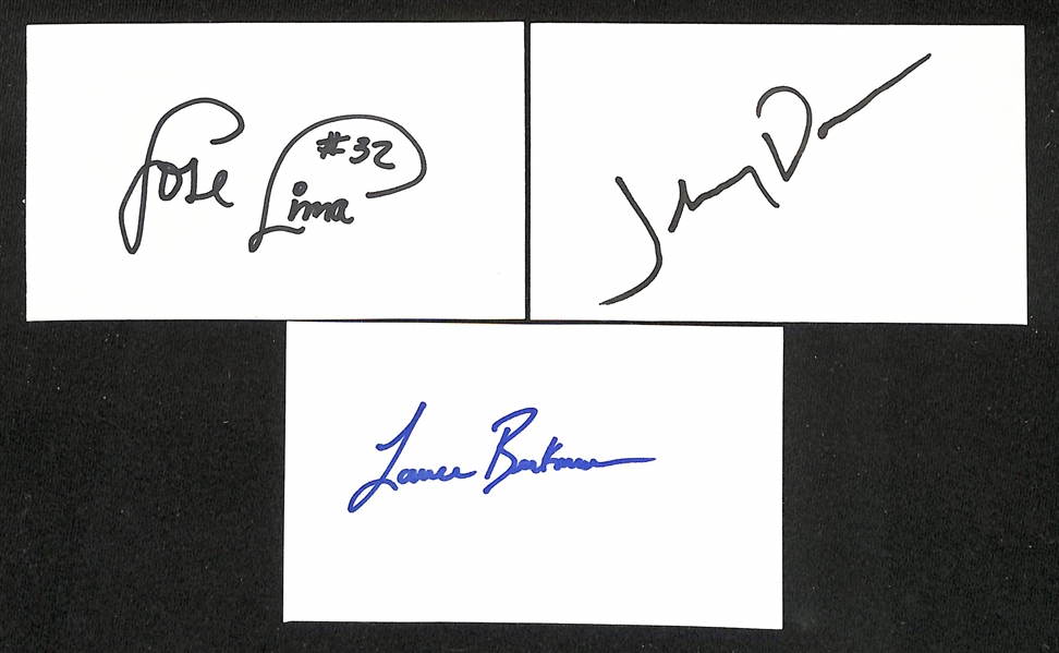 (375+) Mostly Minor League Signed Index Cards w. Roy Halladay, Bob Alexander, Jerry Witte, Al Brown, +(JSA Auction Letter)