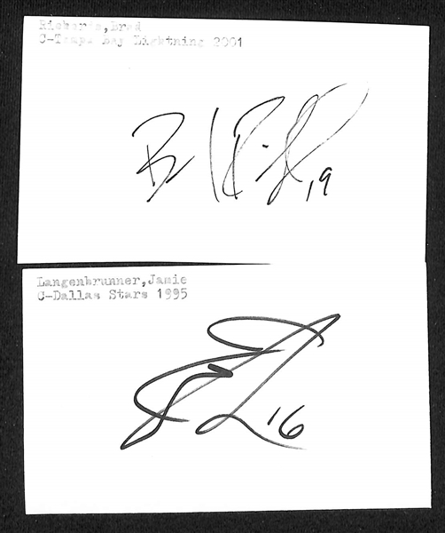(300+) Signed Hockey Index Cards w. Bobby Hull, Jim Craig, Parker MacDonald, Tony Granato, +(JSA Auction Letter)