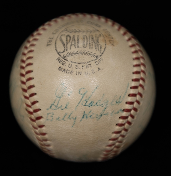1957 Brooklyn Dodgers Team-Signed Baseball - 15 Signatures w. Roy Campanella - Full Beckett Letter of Authenticity