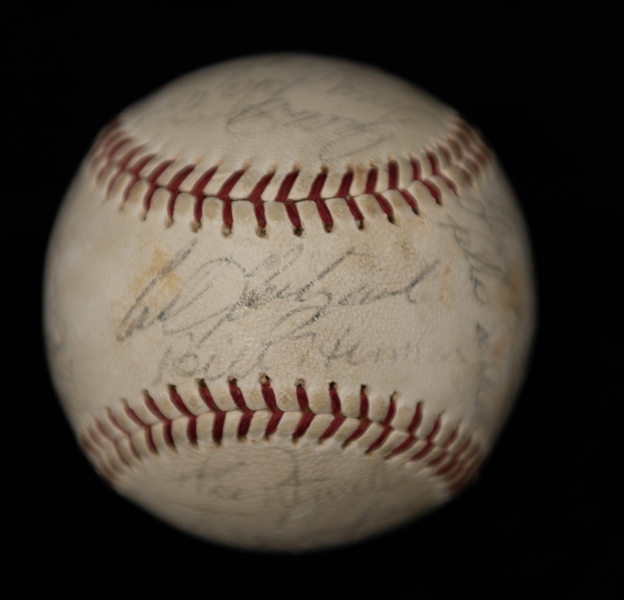 1965 Boston Red Sox Team-Signed Baseball - 26 Signatures w. HOFers Carl Yastrzemski & Billy Herman - Full JSA Letter of Authenticity