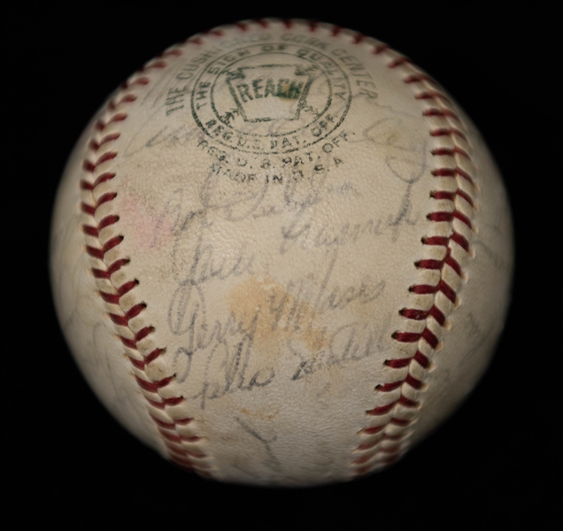 1965 Boston Red Sox Team-Signed Baseball - 26 Signatures w. HOFers Carl Yastrzemski & Billy Herman - Full JSA Letter of Authenticity