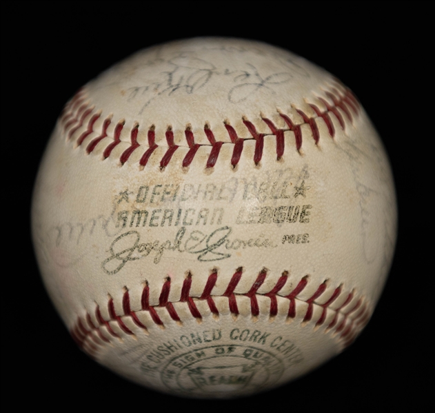 1965 Boston Red Sox Team-Signed Baseball - 26 Signatures w. HOFers Carl Yastrzemski & Billy Herman - Full JSA Letter of Authenticity
