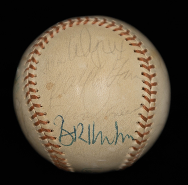 1974  American League All Star Team-Signed Baseball - 14 Signatures w. Yogi Berra & Reggie Jackson - Full Beckett Letter of Authenticity