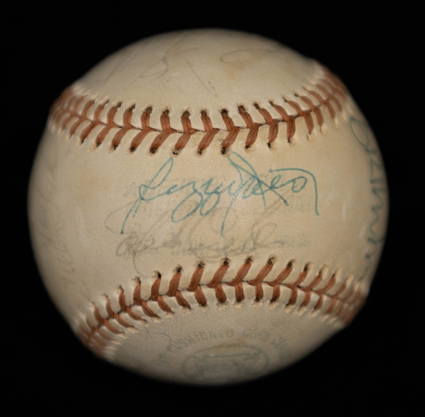 1974  American League All Star Team-Signed Baseball - 14 Signatures w. Yogi Berra & Reggie Jackson - Full Beckett Letter of Authenticity
