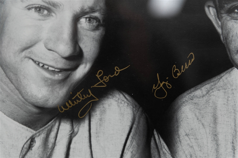 Yogi Berra & Whitey Ford Signed and Framed 16x20 Photo hand numbered 932/1000  +(JSA Auction Letter)
