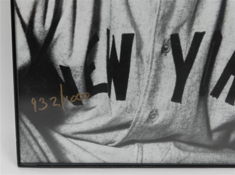 Yogi Berra & Whitey Ford Signed and Framed 16x20 Photo hand numbered 932/1000  +(JSA Auction Letter)