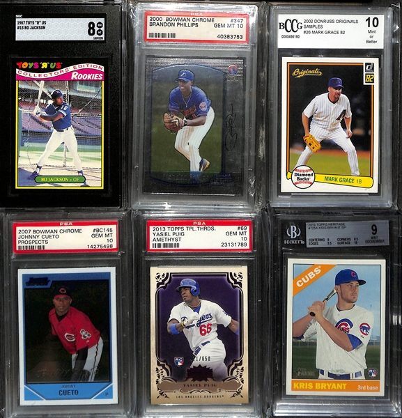 Lot of (17) Graded Baseball Cards inc. 2014 Bowman Draft Aaron Judge Top Prospects Silver Ice RC Beckett 9.5