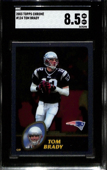 Lot of (12) Graded Football Cards w. Troy Aikman Auto, Ezekiel Elliott Auto, Tom Brady