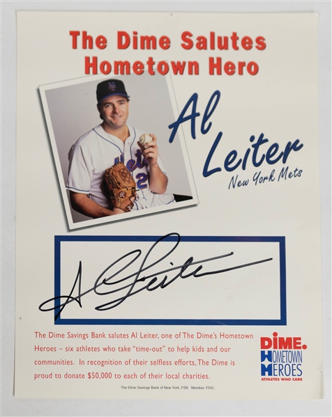 Lot of (8) Signed Baseball Memorabilia w. Rickey Henderson, Mike Piazza, Al Leiter, Rick Reed, Turk Wendell, +(JSA Auction Letter)
