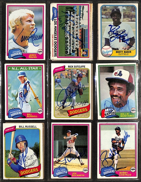 Lot of over (250) Signed Baseball Cards w. Nolan Ryan, Andre Dawson, Joe Morgan, Mike Schmidt, + (JSA Auction Letter)
