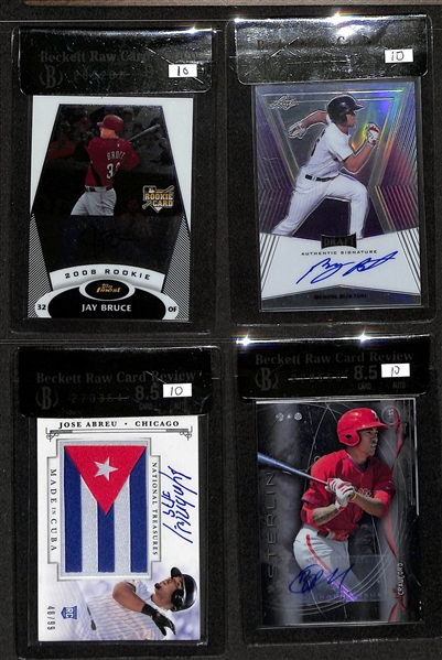 Lot of (51) Autographed Baseball Rookie Cards w. Billy Wagner, Noah Syndergaard, Jonathan Gray