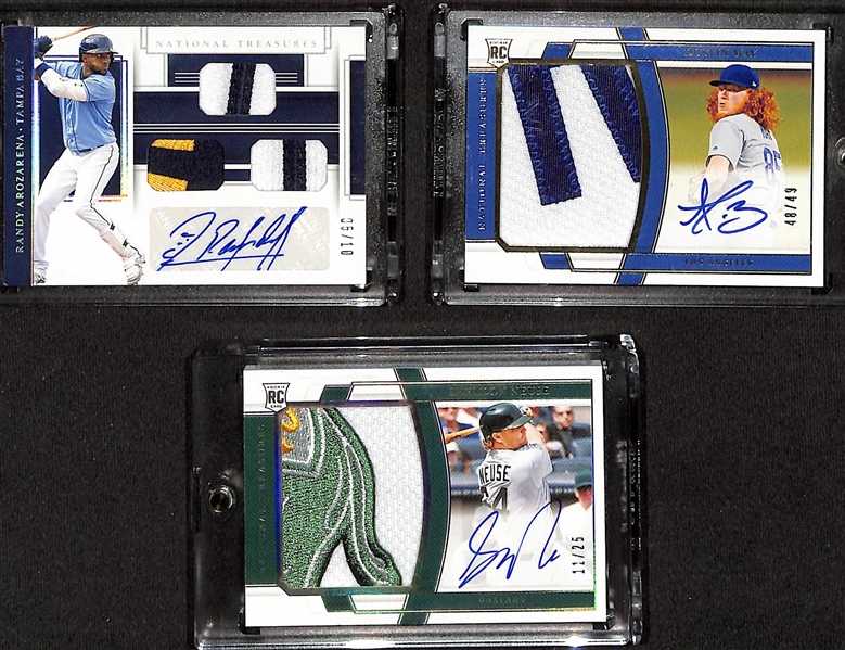 Lot of (6) 2020 Immaculate w. Zac Gallen & (3) 2020 National Treasure Baseball Cards w. Randy Arozarena
