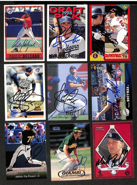 Lot of (400)+ Signed Baseball Cards w. Bobby Doerr, Jim Leyland, Sparky Anderson, Art Howe, +(JSA Auction Letter)