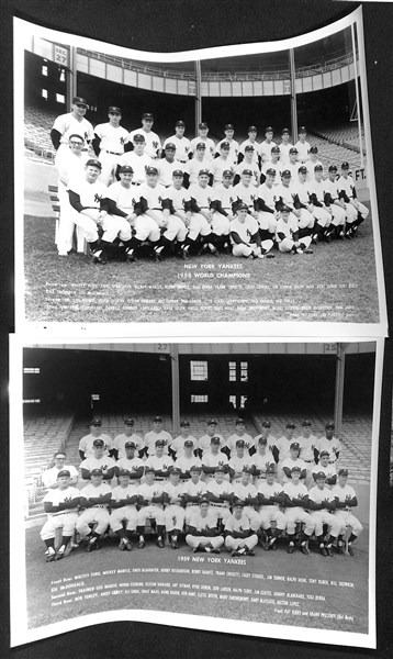 Uncle Jimmy's Collection of (17) New York Yankees Team Souvenir Photos (Each Year From 1958-1972 & Duplicates From 1971-1972)