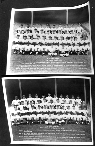 Uncle Jimmy's Collection of (17) New York Yankees Team Souvenir Photos (Each Year From 1958-1972 & Duplicates From 1971-1972)