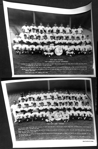 Uncle Jimmy's Collection of (17) New York Yankees Team Souvenir Photos (Each Year From 1958-1972 & Duplicates From 1971-1972)