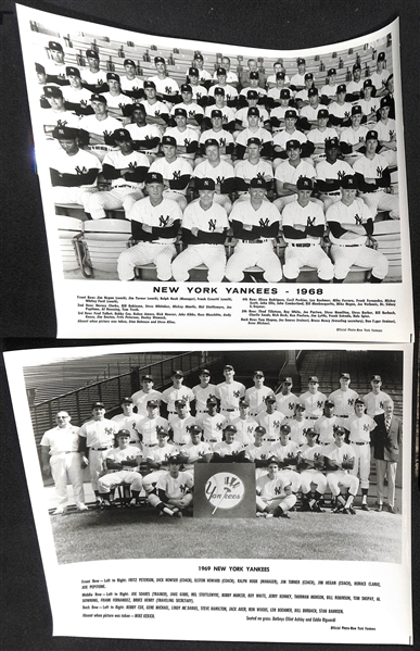 Uncle Jimmy's Collection of (17) New York Yankees Team Souvenir Photos (Each Year From 1958-1972 & Duplicates From 1971-1972)