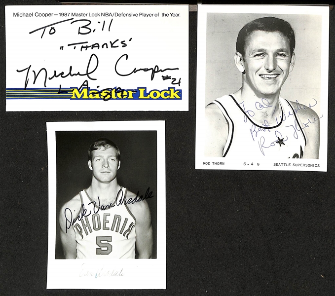 Lot of (25+) Signed Various Sized Basketball Related Pictures w. Charles Barkley, Bobby Jones, +(JSA Auction Letter)
