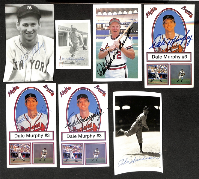 Lot of (150+) Signed Various Sized Baseball Related Pictures w. Lou Boudreau, Warren Spahn, +(JSA Auction Letter)