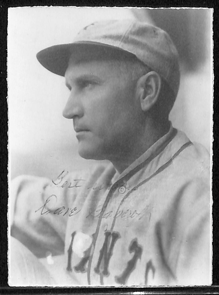 Dave Bancroft Signed Black & White 4-1/2x3-3/8 Photo c. 1968 - Full JSA Letter of Authenticity